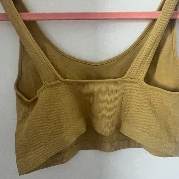 American Eagle Outfitters Mustard Tank Crop Top - Picture 5 of 8
